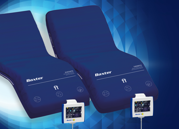 Two smart surface mattresses used on the Hillrom900 bed.