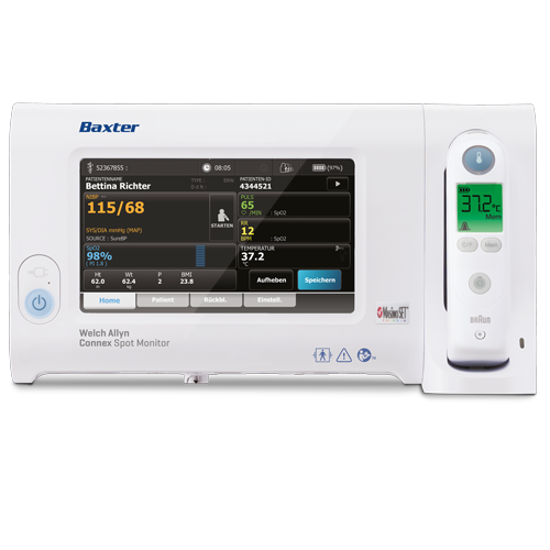 A product image of the Connex Spot Monitor.