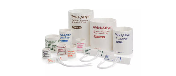 A product image of Flexiport Disposable Blood Pressure Cuff.